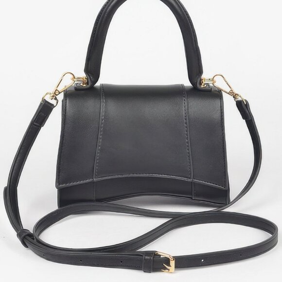 Faux Leather Top Handle Bag - Picture 4 of 7